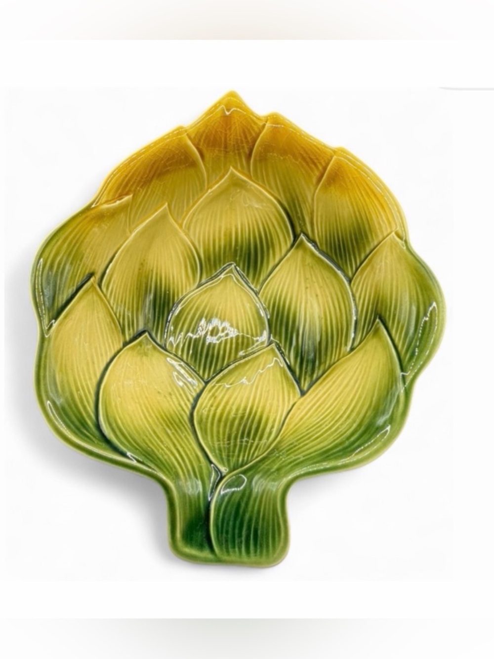 Ancora Italy Hand Painted Artichoke Pottery Serving Bowl Tableware Majolica